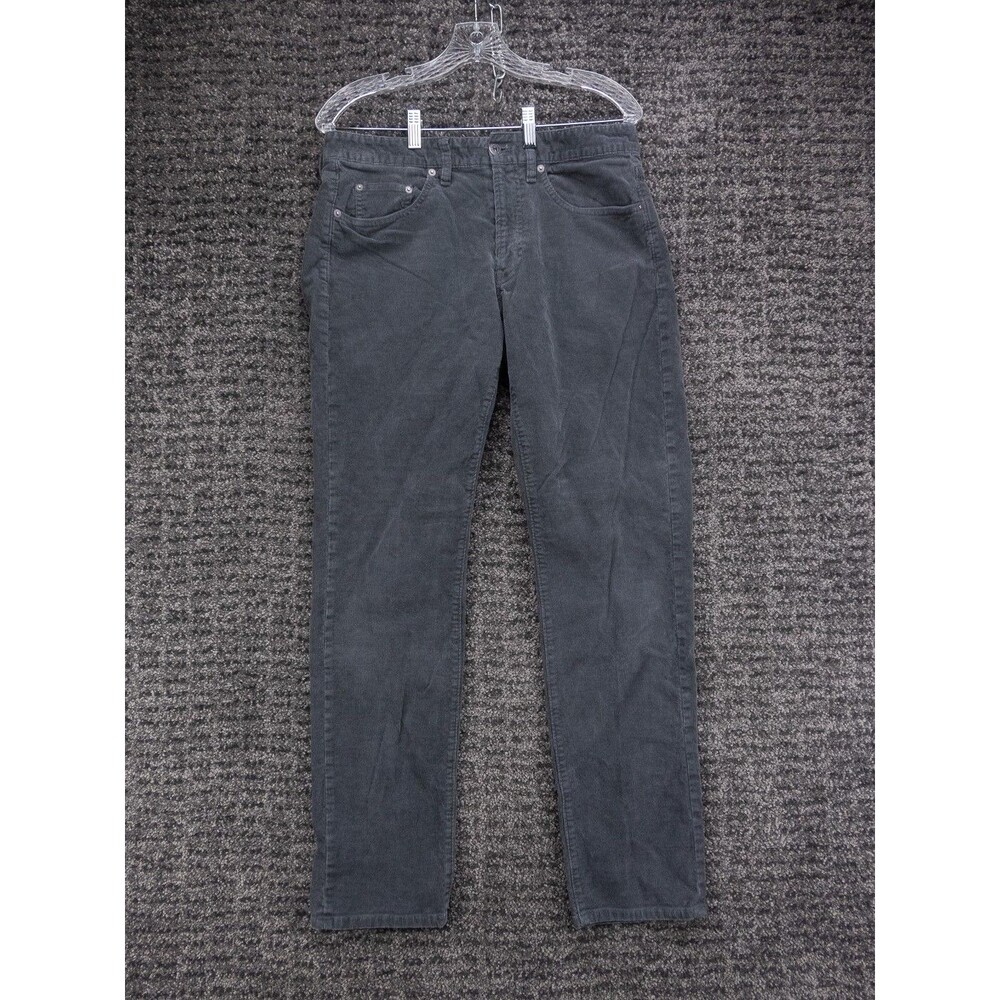 Bonobos Pants Mens 31x32 Actual 31x31.5 Gray Corduroy Chino Stretch City Preppy